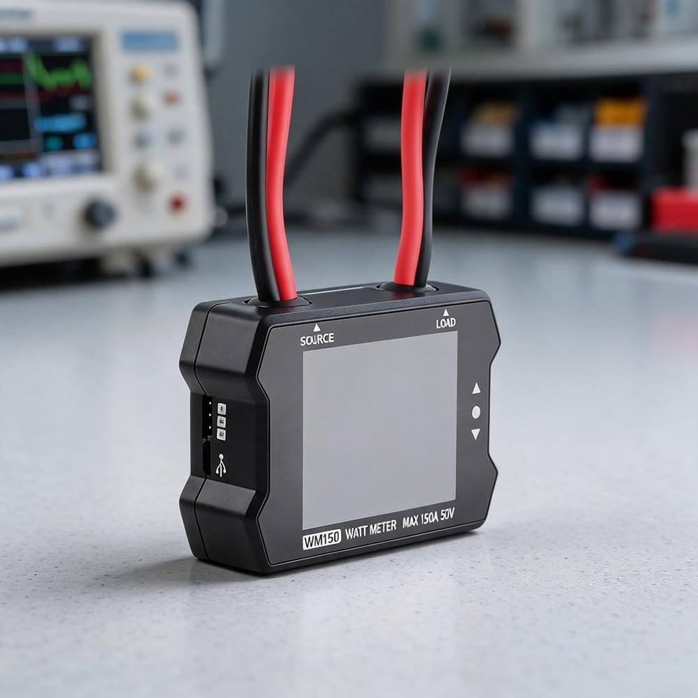 Compteur Électrique LCD 1-50V Précision 10mA