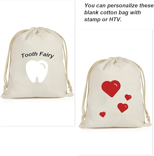 Miniatura 40 de HRX Package 50 bolsas de regalo de Navidad, 5.8 x 9 x 2.4 pulgadas, con cordón para dulces, galletas y regalos Rojo