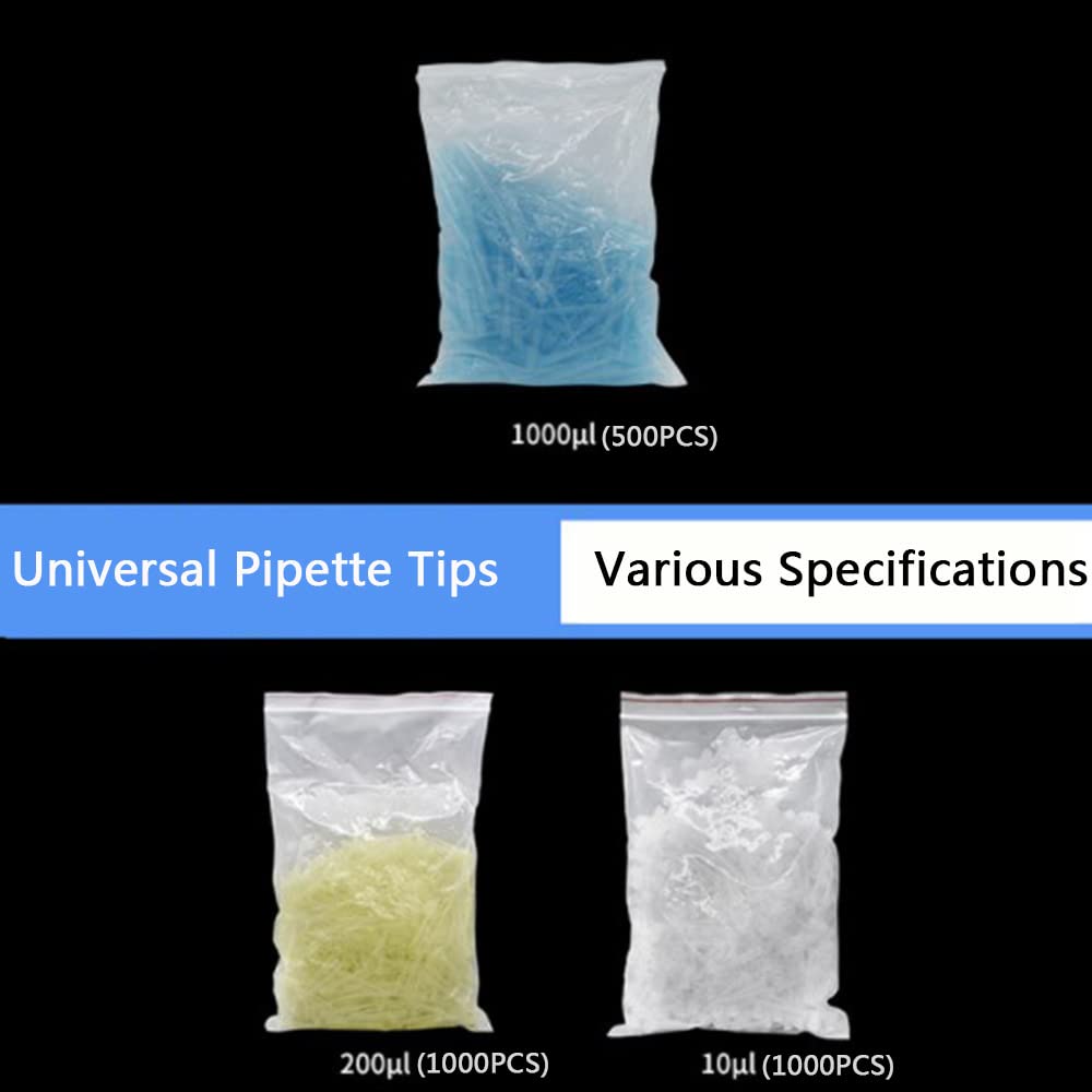 Lot de 500 embouts de pipette de laboratoire universels pour le laboratoire (1000 UL)