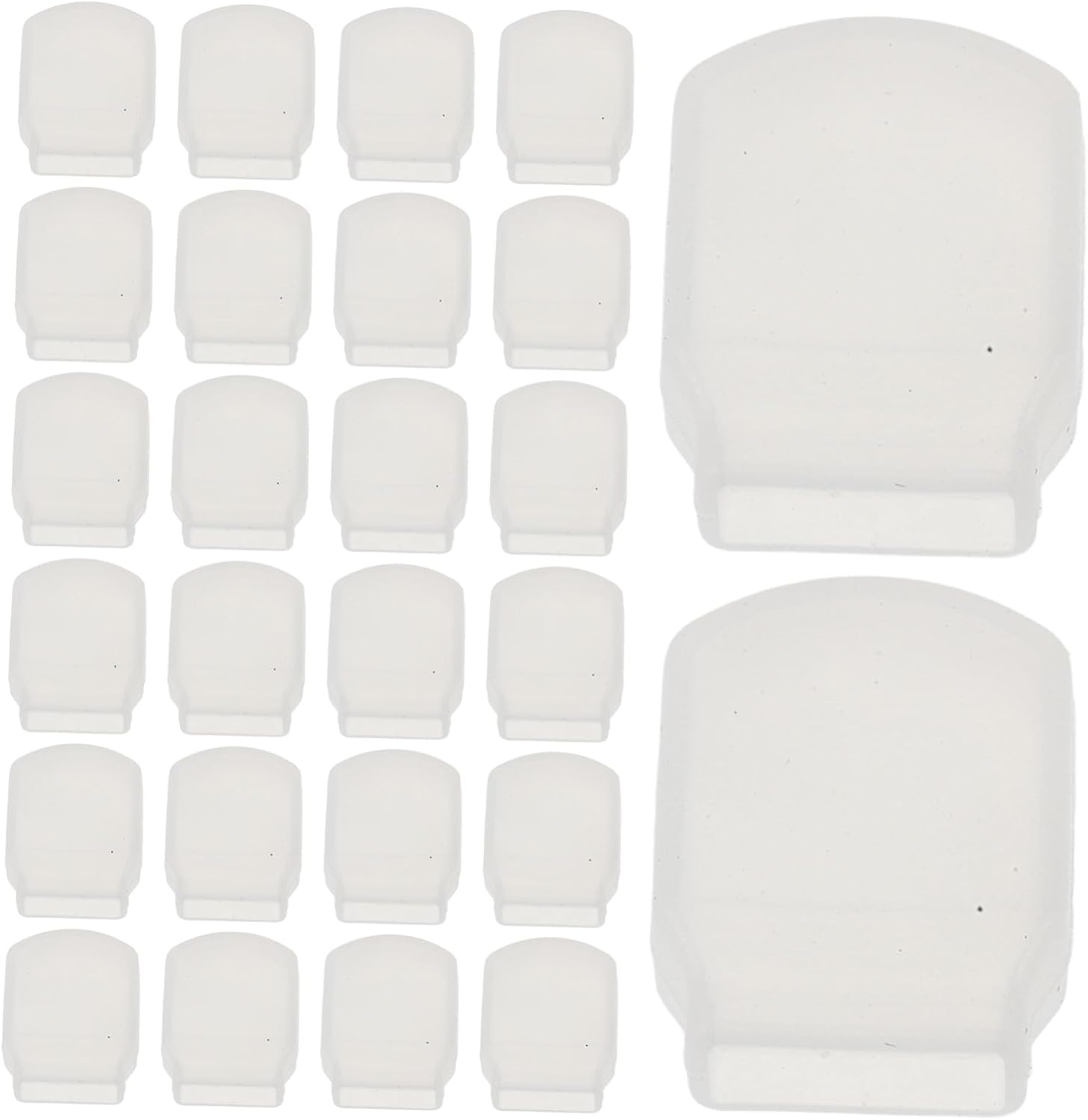50pcs Silicone Zipper Protector Covers for Garments and Bedding