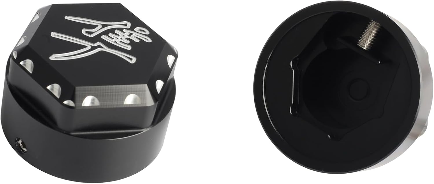 Fork Cap Covers Compatible with Suzuki Hayabusa GSX1300R 1999-2020,Aluminum CNC Triple Tree Stem Yoke Fork Cover Cap,Hayabusa Accessories