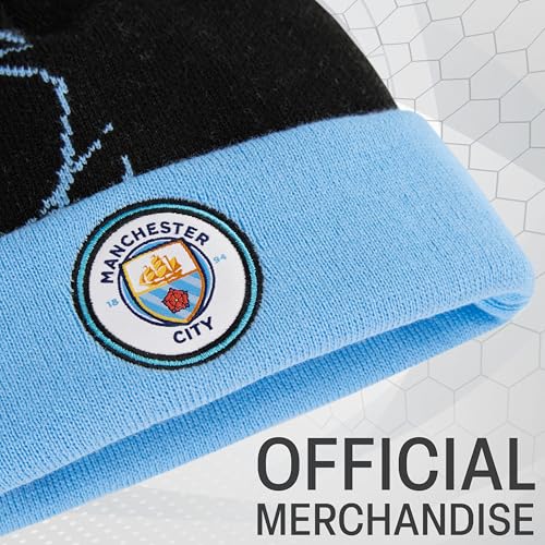 Manchester City F.C. Kids Winter Hat Beanie Set or Warm Scarf Teen Winter Accessories Warm and Cozy Gifts for Boys4
