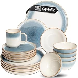Moritz & Moritz TARENTO 24-tlg. Geschirrset Blau