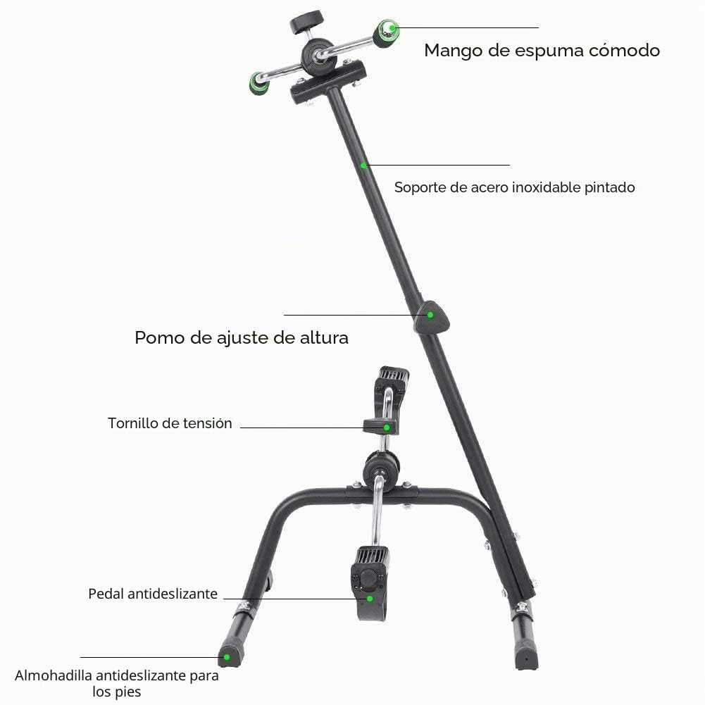 Mini Bicicleta Estática de Ejercicio, Rehabilitación para Brazos y Piernas, Equipo de Entrenamiento para Personas Mayores con Discapacidad