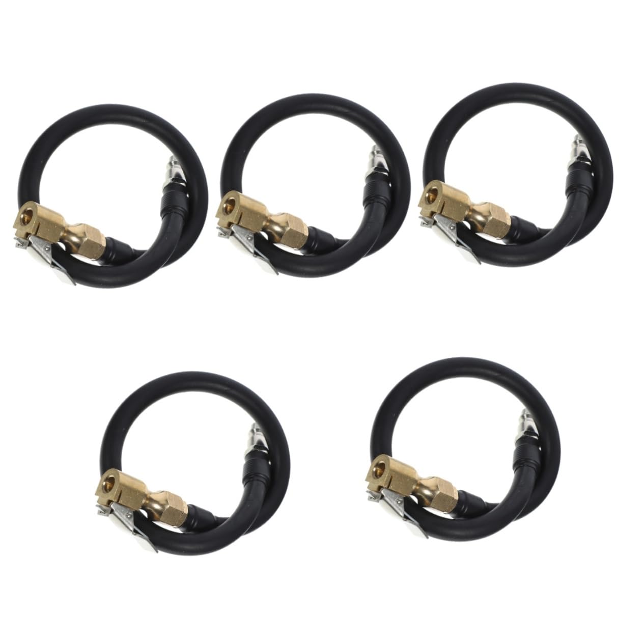 iplusmile 5stücke Tire Inflator Verlängerungsschlauch Robuster Adapter Für Reifenfüller Kompatibel Mit Meisten Reifenpumpen Für Auto Und Langlebig Und Tragbar