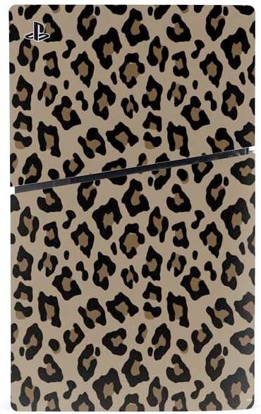 Skinit Decal Gaming Skin Compatible with PS5 Slim Digital Edition Console - Leopard Print Design