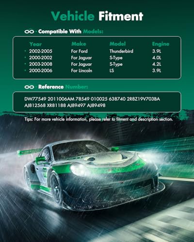 Image of SCITOO AC Compressor fit for Jaguar for S-Type 4.2L 2003-2008 | Fast Cooling, Ultra Low Noise (≤72 dB)Air Conditioner Compressor with Clutch, Easy Installation, DW77549 2011006AM 78549