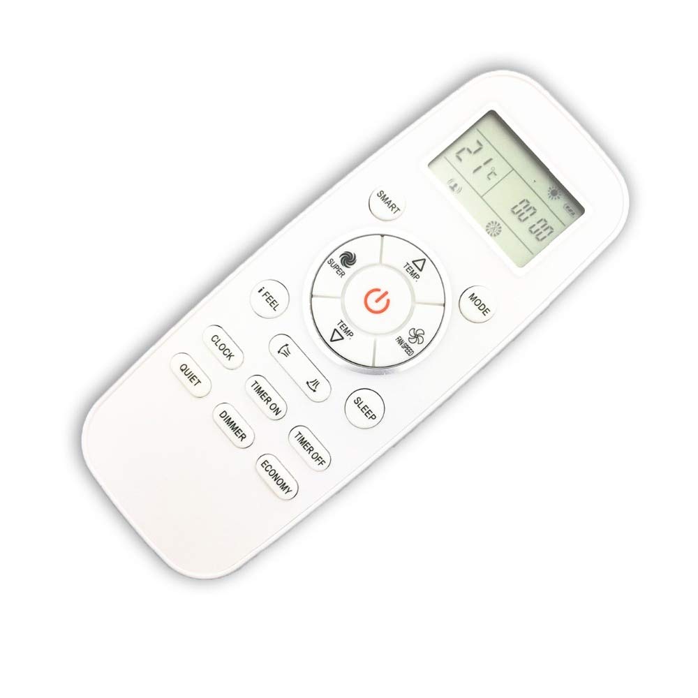 Télécommande Climatiseur Hisense DG11L1 03/04 - Remplacement, ABS, Nécessite 2 Piles AAA (non Fournies)