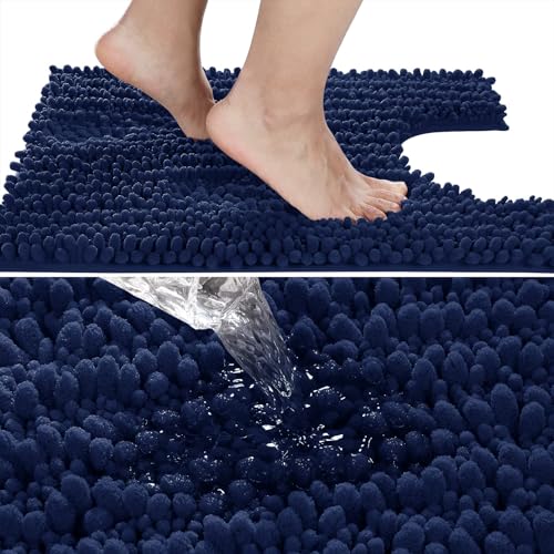 image for Yimobra Toilet Rugs U Shaped 24x20, Soft Comfortable Absorbent Chenill