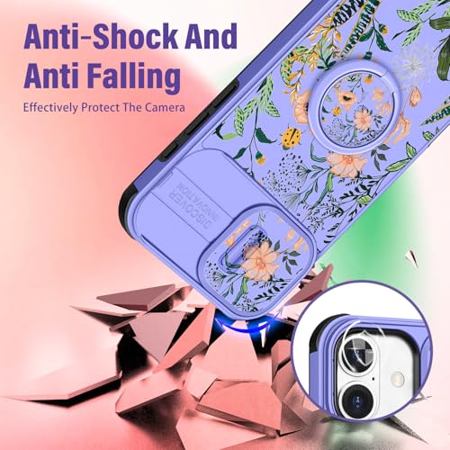 Image of Funermei for iPhone 16 Plus Case - Women Girls Cute Phone Cover Girly Pretty Aesthetic Floral Flower Unique Design with Camera Cover Funda for Apple for iPhone 16 Plus