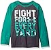 Under Armour Little Boys' Long Sleeve Tee Shirt, Charcoal Gray Heather, 4