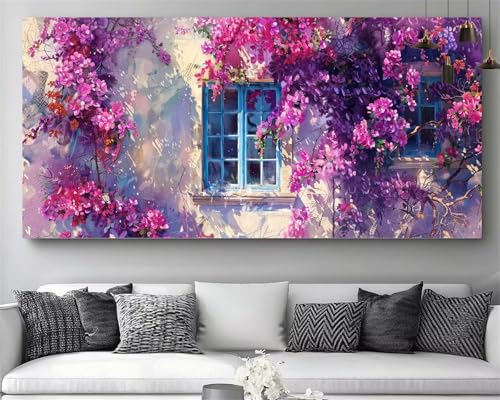 Kit Broderie Diamant Fleur 5D M336 | Canevas 50x150cm Complet
