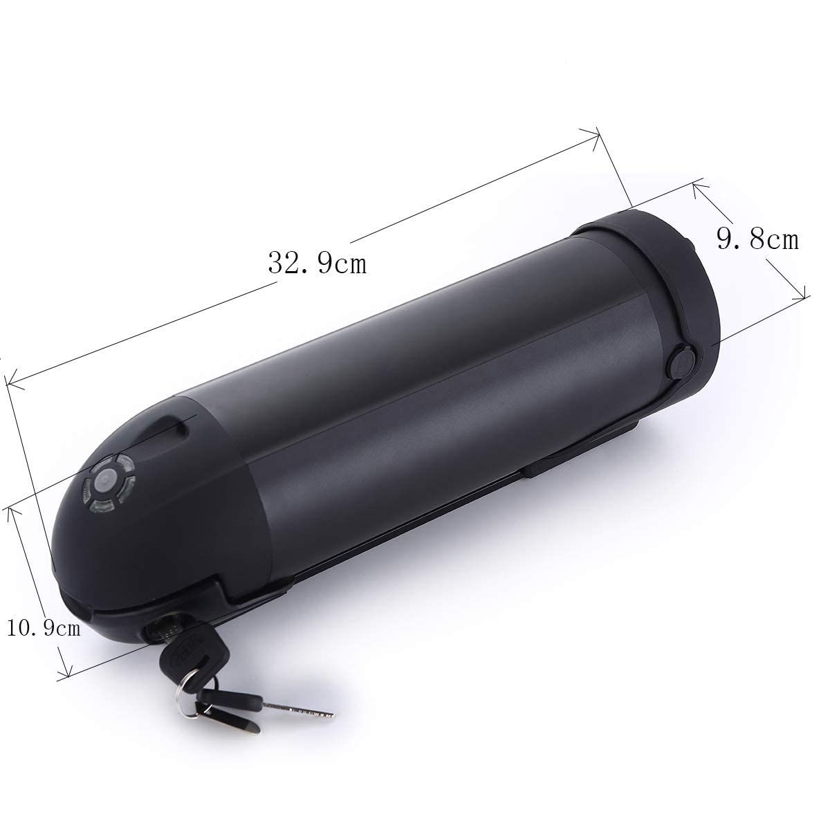Batterie pour vélo électrique 36 V 10,4 Ah (374 Wh) - Noir - Avec chargeur et support - Pour moteur 250 W - 500 W - Convient pour Pedelec Rex MiFa Trio