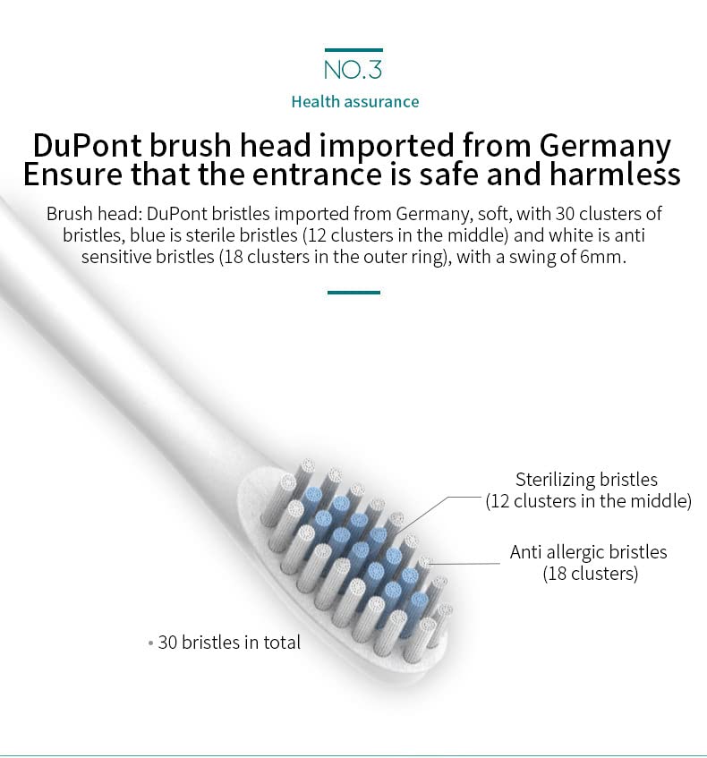 Brosse à dents électrique avec 8 têtes pour ne plus manquer de recharges