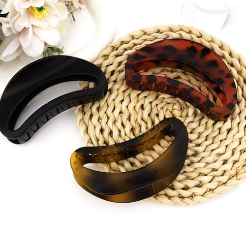 Set de 3 pinzas grandes para cabello fuerte de mujer miniatura 7