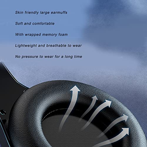 Gaming-hoofdtelefoon, valbestendige zachte oorbeschermers Ruisonderdrukkende USB-headset met microfoon voor pc voor laptop - Afbeelding 4