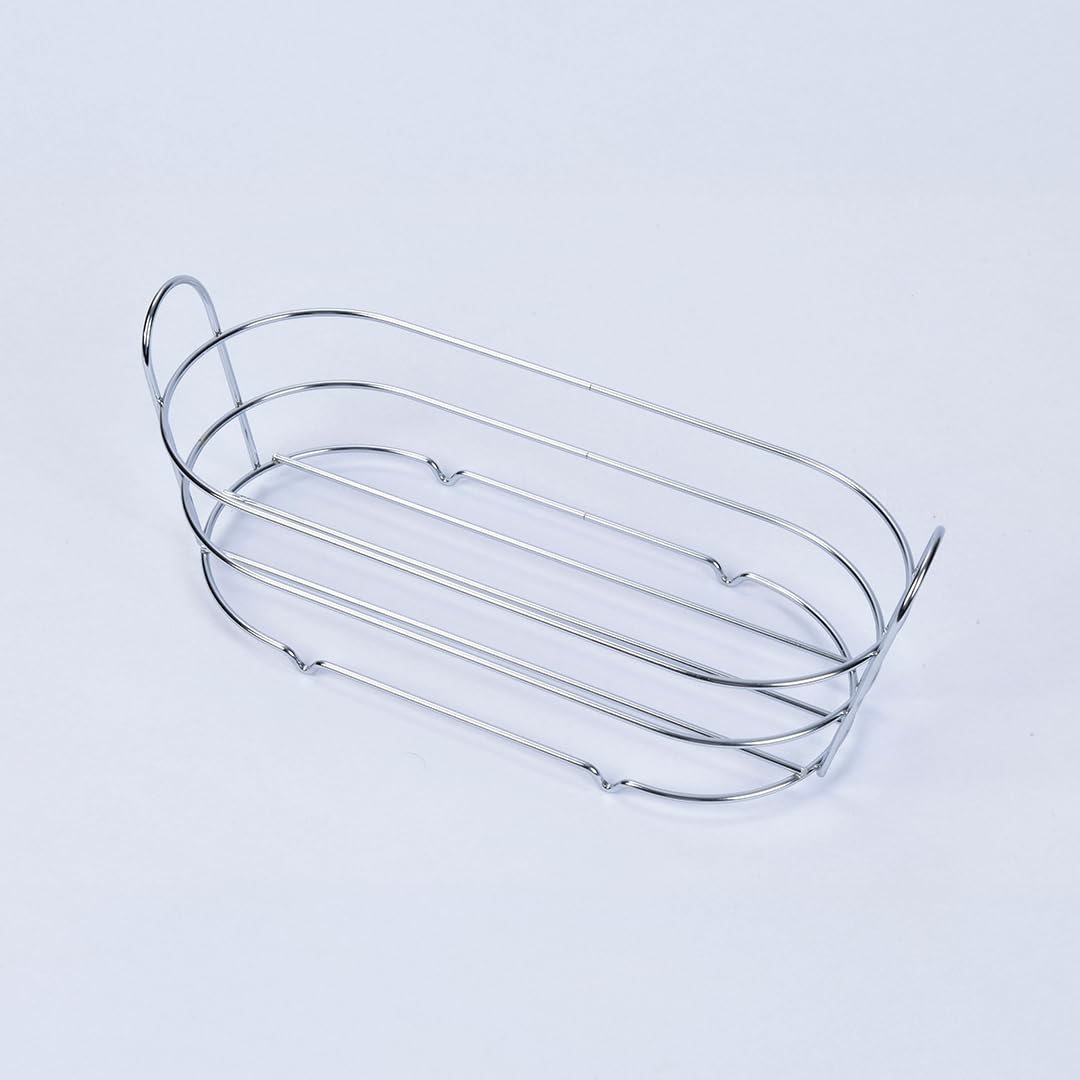 MallArt® Tel Ekmek Sepeti İç Bezli – Çıkarılabilir ve Yıkanabilir Bezli Ekmeklik – Cırtlı Bez Tasarım – Masa ve Mutfak İçin Şık Ekmek Sepeti – 35x15x9 cm (Krem)
