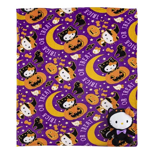 Northwest Hello Kitty Silk Touch with Hugger Hello Halloween 50 x 40 inches