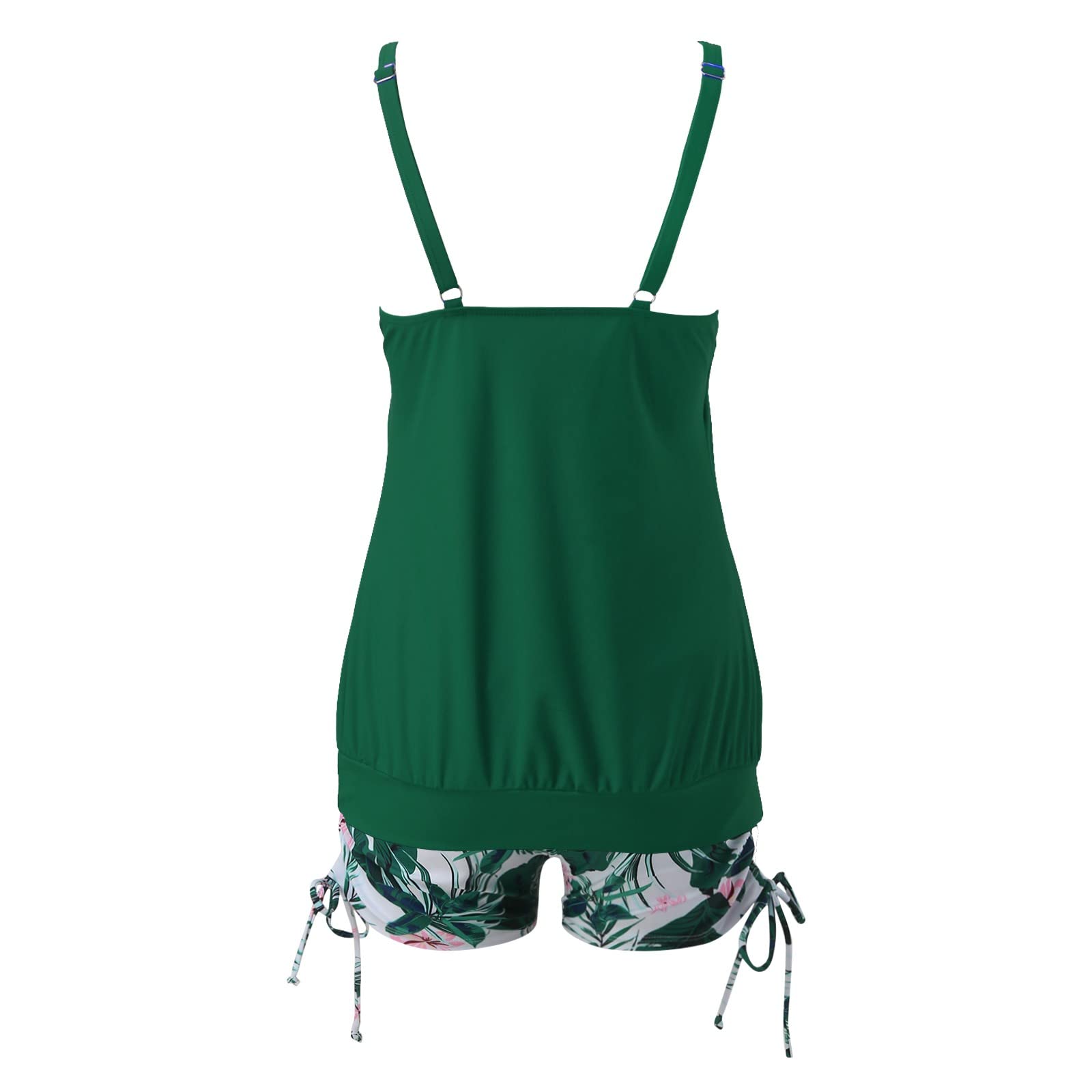 Traje De Baño Tankini De 2 Piezas para Mujer con Cintura Alta Y Barriga Tankini para Mujer, Traje Baño Adelgazante, Conjunto Ocio Dos Piezas Escultural Elegante Conjuntos Trajes Dos