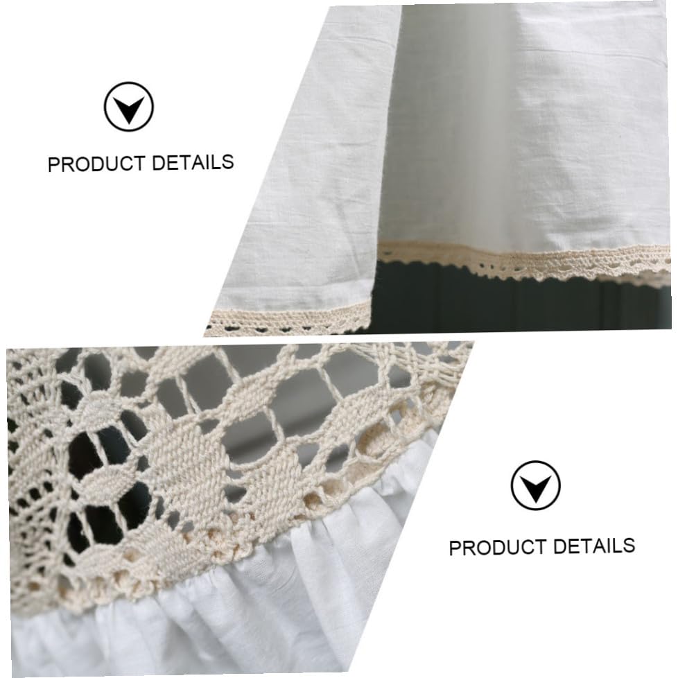 Cortina corta moderna de algodón blanco ideal para iluminar la cocina 4