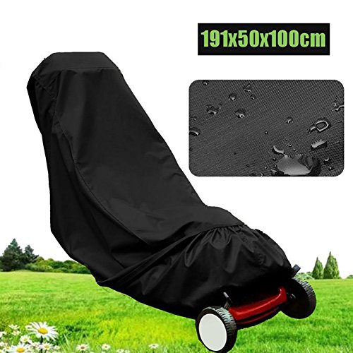 NANAD Premium Lawn Mower Cover 190 * 50 * 100cm Waterproof Dustproof All-Weather Outdoor/Indoor Anti-UV Protector Polyester Coated Protective Cover Tarp Outdoor Storage Cover