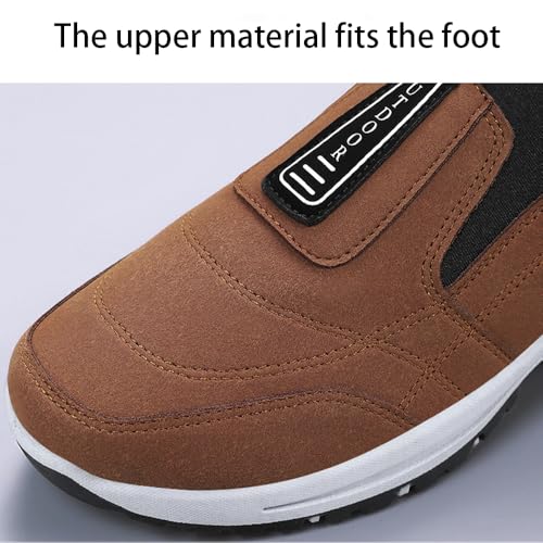 Enjerr Orthopedic Shoes Men, Wide Slipon Balance Shoes, Anthoern Outdoor Casual Non-Slip Comfy Arch Support Walking Shoes4