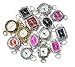 10 Pcs Assorted Beading Watch Faces. Battery and Loops Included. Geneva Elite Brand.
