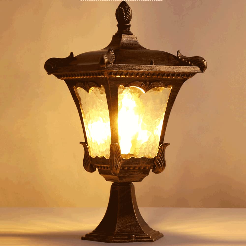Lampade da esterno - Lampada impermeabile per cancello di villa, moderne lanterne a LED per cortili, illuminazione da parete esterna americana, illuminazione di sicurezza notturna