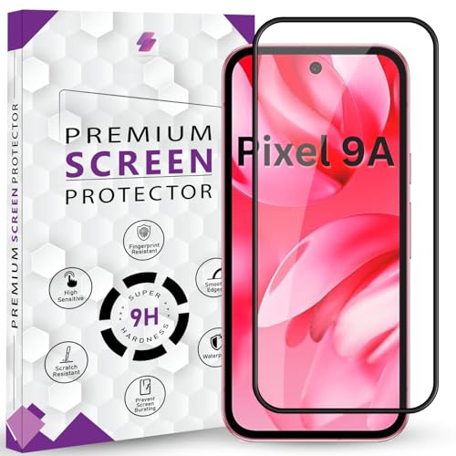 Image of Premium Tempered Glass Screen Protector Guard For Google Pixel 9A 5G (6.3 Inch, Pack of 1) | Edge to Edge Coverage With Easy to installation kit