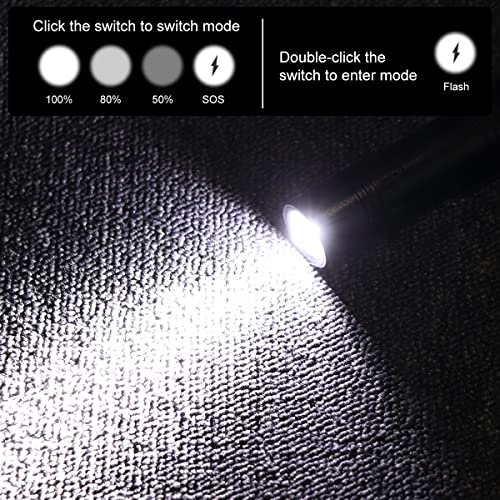 Securitying Ef04 800 Lumens Usb-C Rechargeable Mini Edc Flashlight, 5 Modes Ipx-7 Water-Resistant Small Pocket Light Handheld Torch With Clip And Power Indicator, Built-In Battery #TOP3