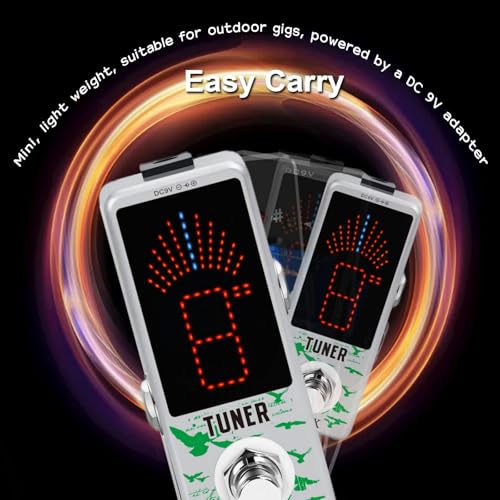 Image of Stax Guitar Tuner Pedal High Precision Tuning Pedals For Electric Guitar and Bass Accurate A‚± 1 Cent Mini Size True Bypass