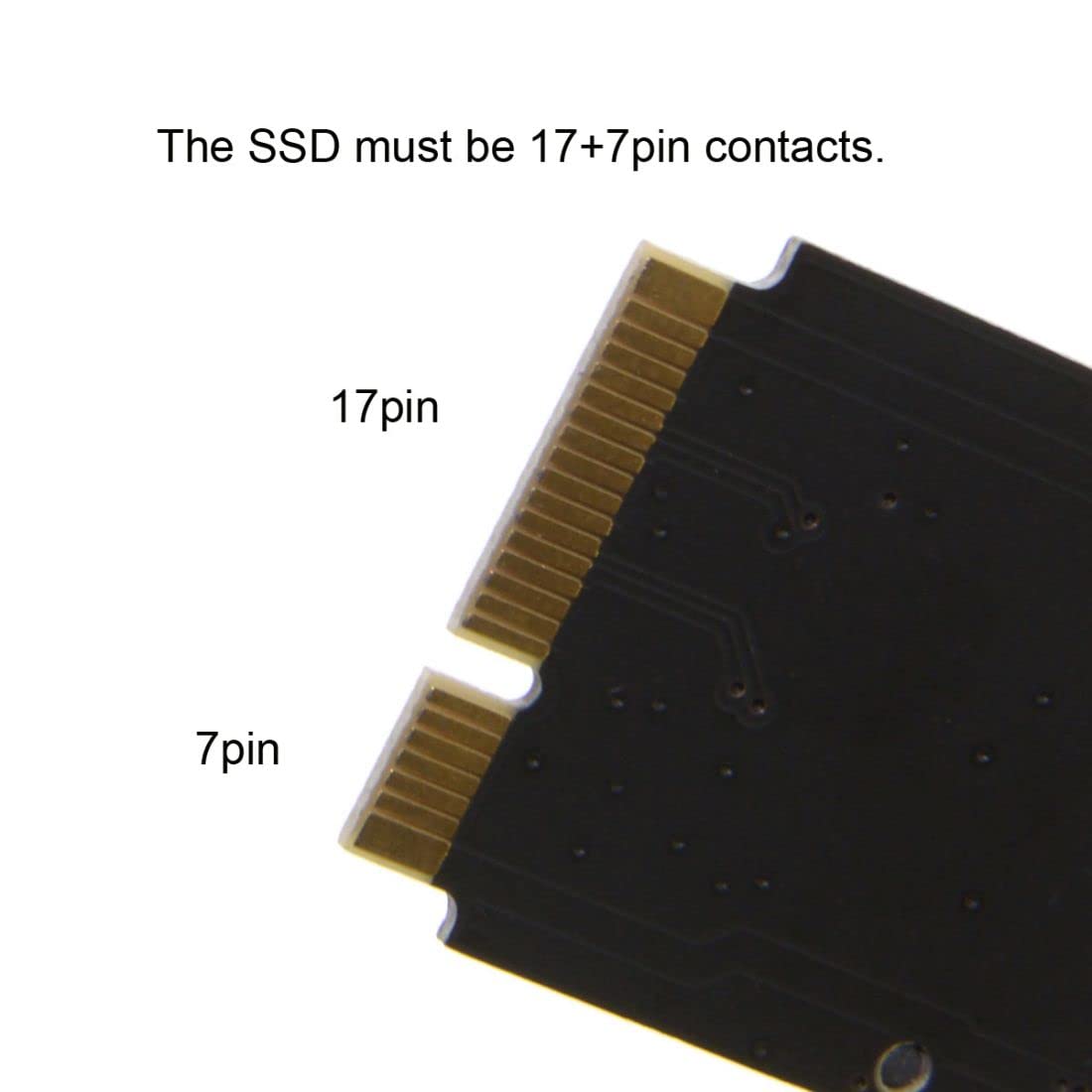 chenyang Adattatore SSD 7+17Pin a 2.5" SATA 22Pin per A1425 A1398 MC975 MC976 MD212 MD213 ME662 ME664 ME665 SSD