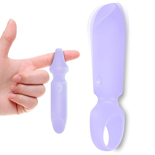 LUKIKI Bullet Vibrator Adult Toy - Women Sex Toys with 10 Vibration Modes, Lipstick Mini Vibrator for G Spot Clitoral Stimulation, Discreet and Portable for Travel, Adult Sex Toys & Games (Lilac) - Lilac