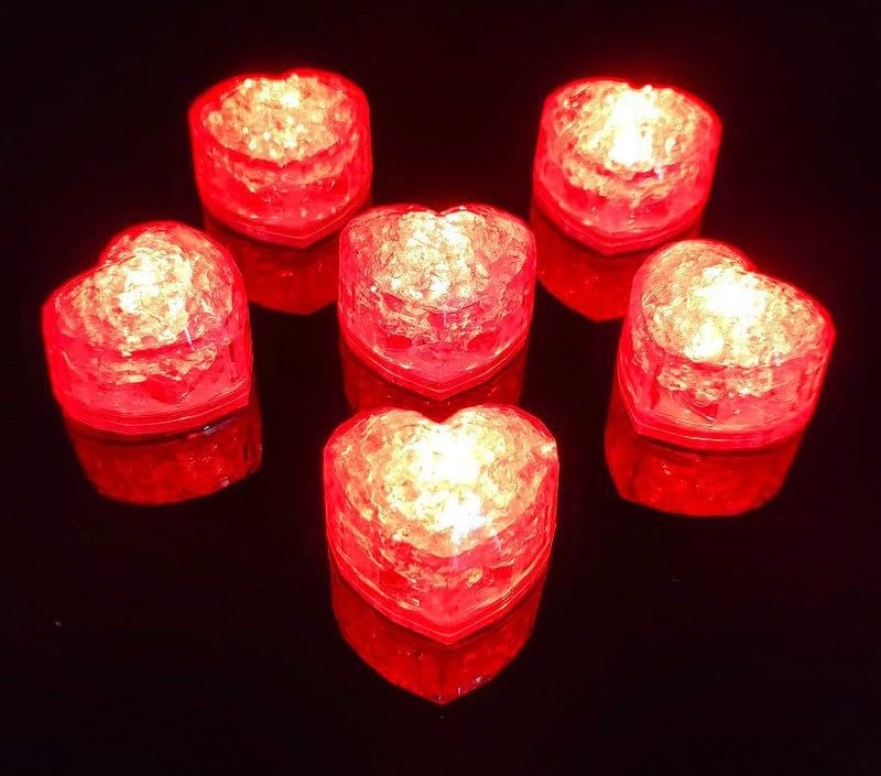 Maimeili 12 Pcs Colorful Led Ice Cubes Sensor Waterproof Ice for Drinks Bar Supplies Halloween Christmas Wedding Home Decoration Party