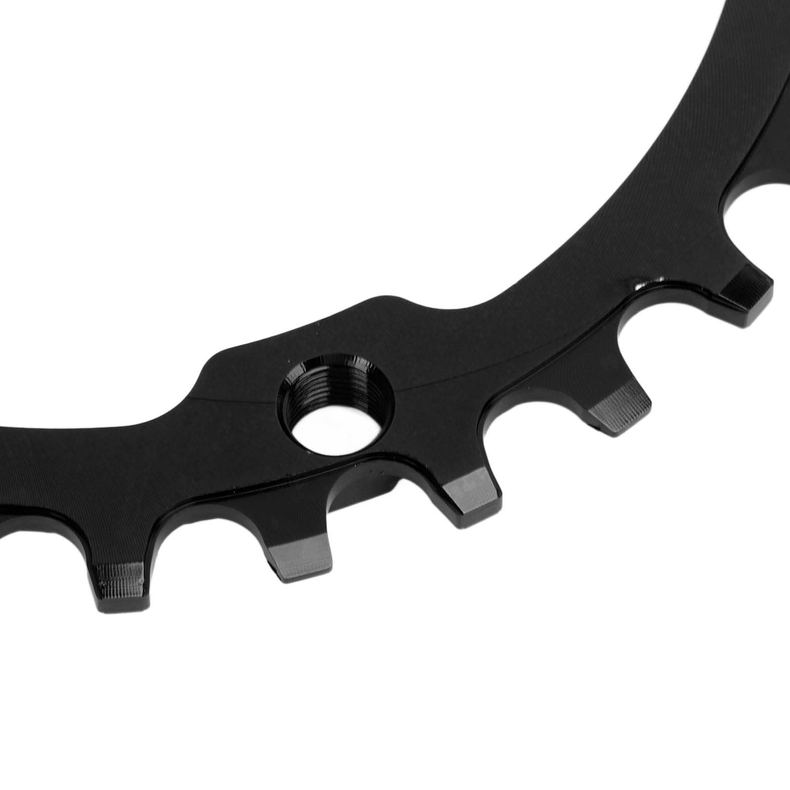 Buachois Corona per Bici a velocità Singola 104 BCD in Lega di Alluminio 30t 104mm Disco a Denti Positivi e Negativi Tondi per Mountain Bike Bici da Strada MTB BMX