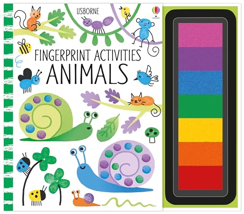 Image of Fingerprint Activities Animals: A Creative Painting Book About Animal Art with Rainbow Inkpad for Children (Ages 6-9)