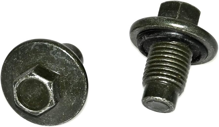2 Pack F6TZ-6730-BA Oil Drain Plug Compatible with Ford Explorer Mustang 80-22 Super Duty