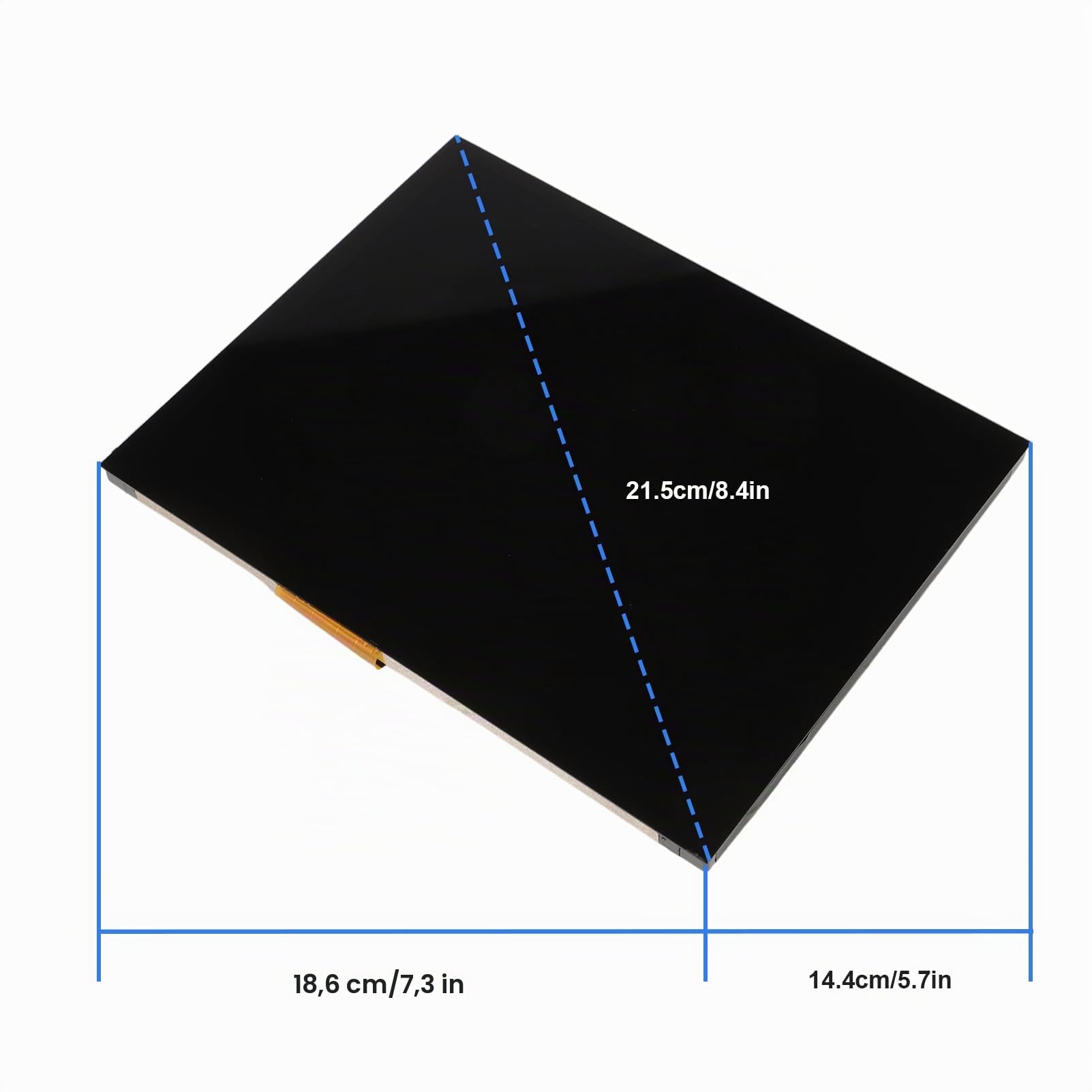 Écran tactile LCD de rechange pour Chrysler Dodge Jeep Auto CD LA084X01(SL)(01) LA084X01-SL01 LA084X01-SL01 LA084X01 Affichage de navigation 8,4"