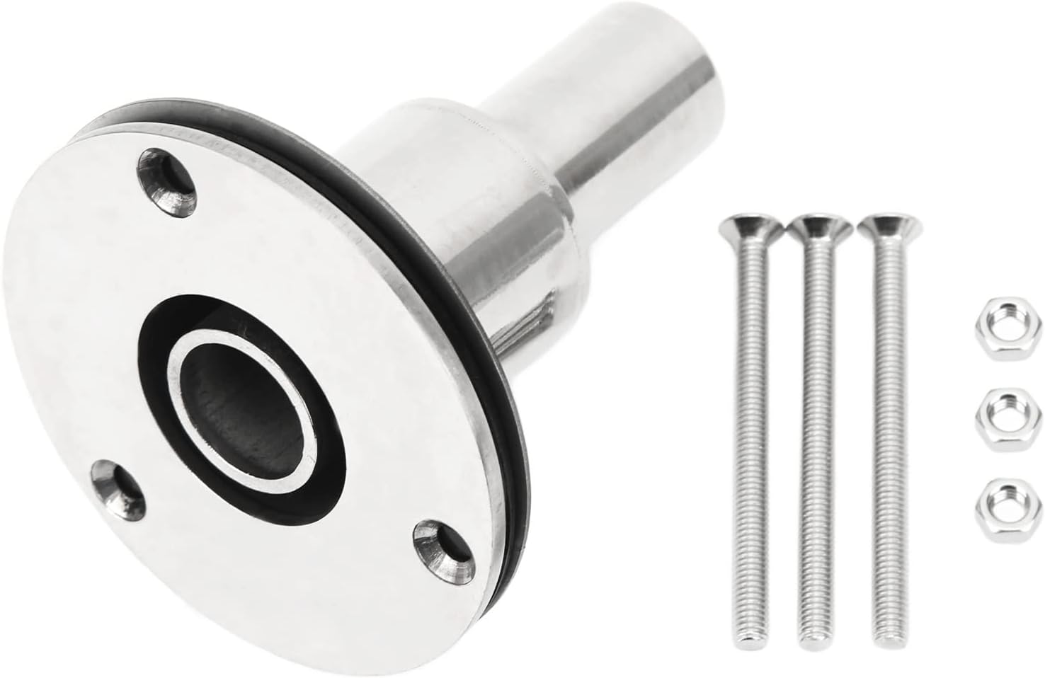 plplaaoo Straight Thru Hull Exhaust Skin Fitting, Stainless Steel Thru