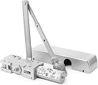 Vista 4 de Dynasty Hardware Cierrapuertas hidráulico comercial de alta resistencia de grado 1 y brazo abierto, cierre automático, tamaño de resorte ajustable