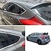 for Ford Focus ST RS MK3 SE Hatchback 2012-2018 Sporty Car Auto Exterior Rear Side Window Louvers Air Vent Scoop Shades Cover Glass Trim Blinds (Glossy Black)