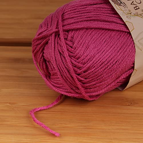 JubileeYarn Bamboo Cotton Sport 4 Ply Yarn - 50g/Skein - Vermillion City - 4 Skeins, 402 Vermillion City - Image 3