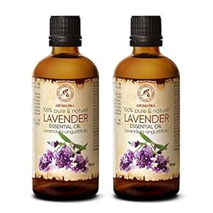 Aceite Esencial de Lavanda 200ml – Bulgaria – 100% Puro para Dormir Bien – Belleza – Bienestar – Aromaterapia…
