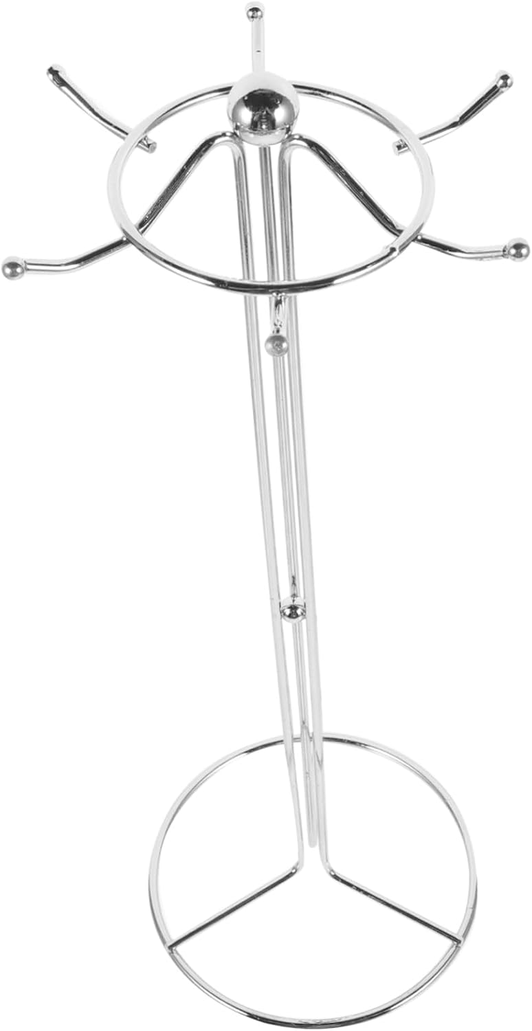 SOLUSTRE Spatula Holder Wall Mounted Iron Rack with 6 Hooks and Shelf