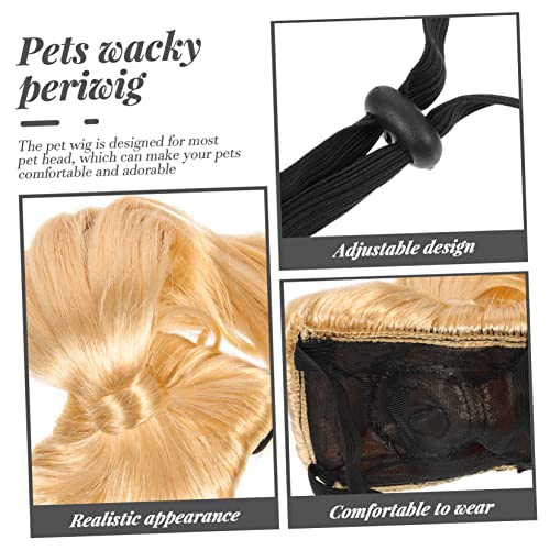Peluca para perros y gatos Yardwe cosplay y carnaval miniatura 3