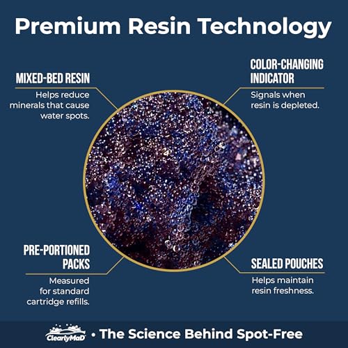 Image of 4.2 L Bulk Deionization DI Resin Filter Cartridge Refill for Deionized Spot Free Car Wash, RV, Motorcycle, Water Deionizer System, 700 ml x 6 Pouches