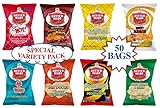 Better Made Special Variety Pack Potato Chips - Case of 50 - 1oz Bags – Original, BBQ, Sweet BBQ,...