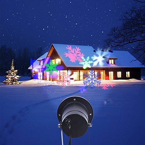 Christmas Projector Light,Snowflake Led Lights Christmas Decoration Projector Lights Outdoor Waterproof Night Light Spotlight For Wedding, New Year,Holiday Halloween Xmas Party #TOP3