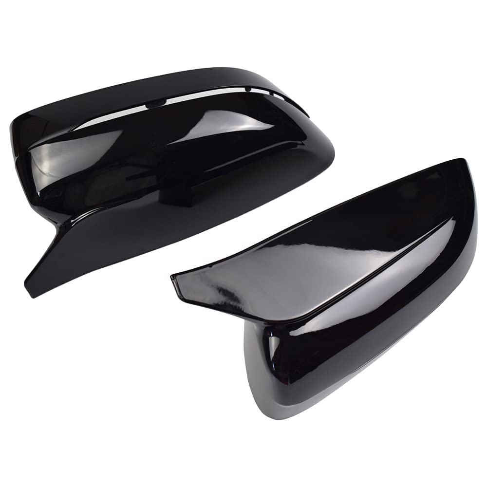 1 par Carcasa Espejo Retrovisor para B-MW G20 G21 G30 G31 G11 G14 G15 (Negro brillante)