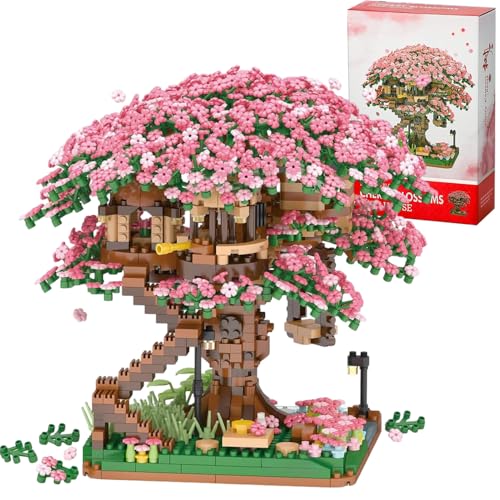 Tirff Sakura Arbre Maison Construire Bloc, 2008 Pièces Ensemble de Construction Cabane dans Les...